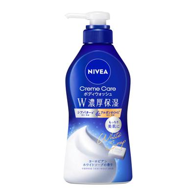 Nivea Крем-уход Гель для душа с насыщенными увлажняющими свойствами аромат Европейское белое мыло 460 мл с дозатором. уход за кожей.