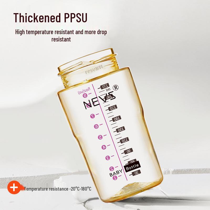 Термочувствительная детская бутылочка Nevs с антиколиковым поильником для детей от 4 месяцев до 3 лет