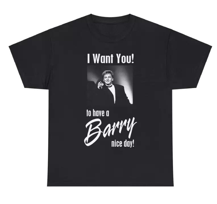 New Rare Barry Manilow Gift Family Unisex S-235XL Shirt Unisex T-Shirt