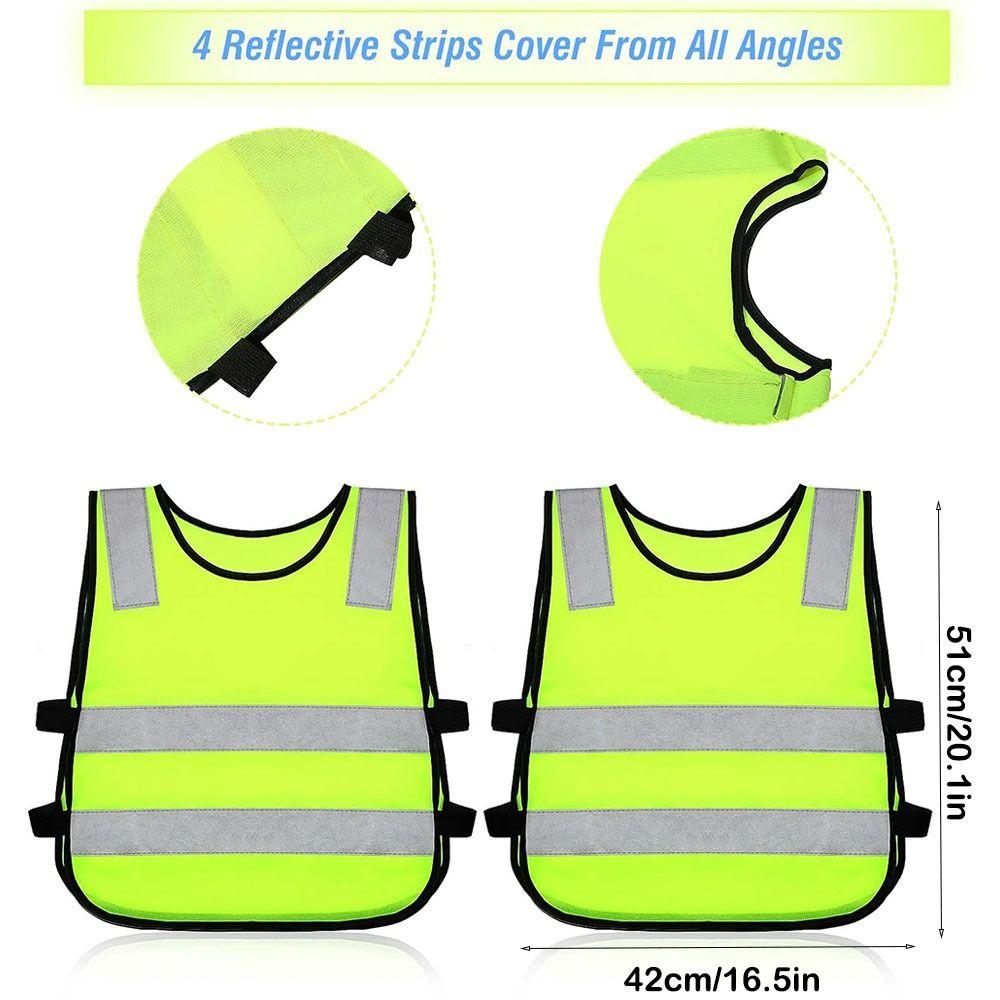 High Visibility Reflective Vest Fluorescent Reflective Clothing New Safety Vest  Kids