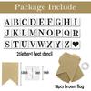 DIY Brown Banner Set, Personalized Banner Party Decorations Supplies  Signs, Handwriting Banners Include 26 Letters Stencil