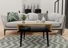 Vico bedside coffee table for living room bedroom OAK artisan/black coffee table