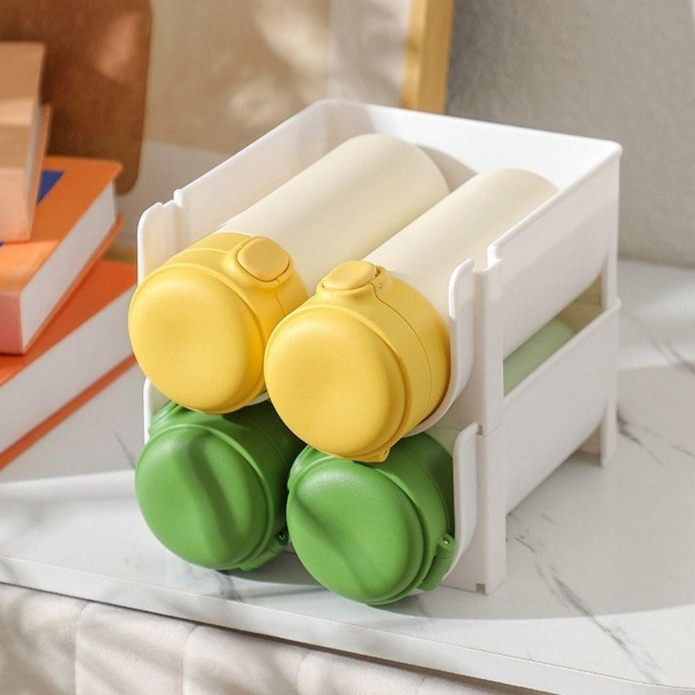 Anti-Fall Water Bottle Holder Plastic Wine Water Bottle Holder Cup Storage Rack Kitchen