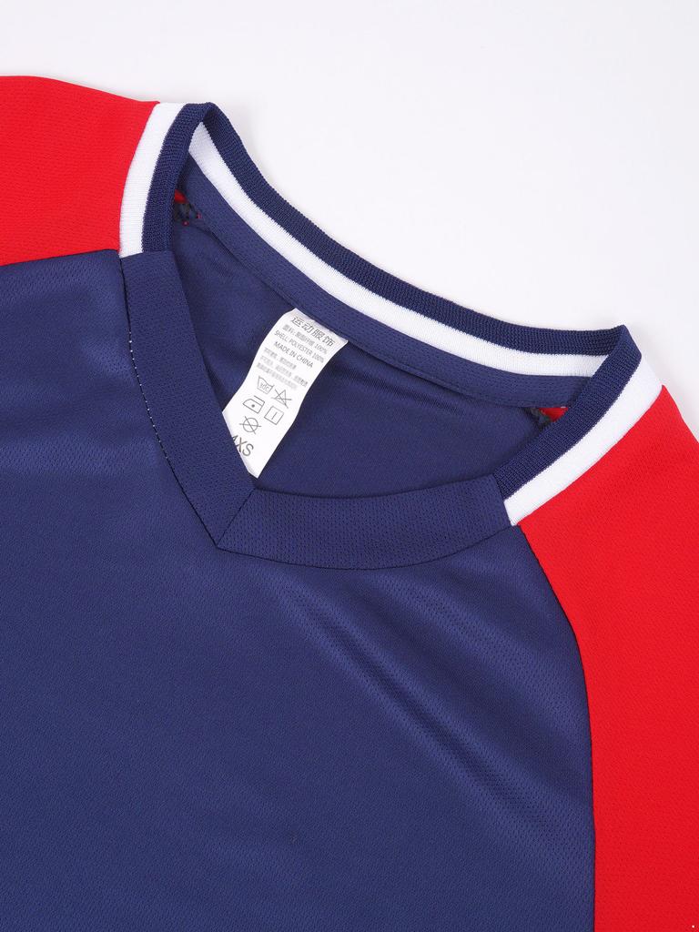 Комплект детской спортивной одежды, футболка с короткими рукавами и шорты для мальчиков, спортивный костюм, спортивный костюм, летняя спортивная одежда для футбола, баскетбола, фитнеса