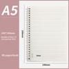 A5/B5/A4 Spiral Coil Notebook Horizontal Grid Blank Notepad Frosted Student Diary Sketchbook School Supplies Stationery