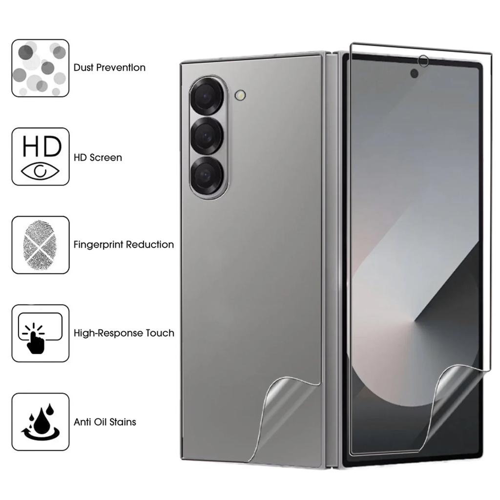 Гидрогелевая пленка Fold7 для Samsung Galaxy Z Fold 7 6 5 Защитная мягкая пленка для экрана с защитой от царапин для ZFold7 ZFold6 zfold5