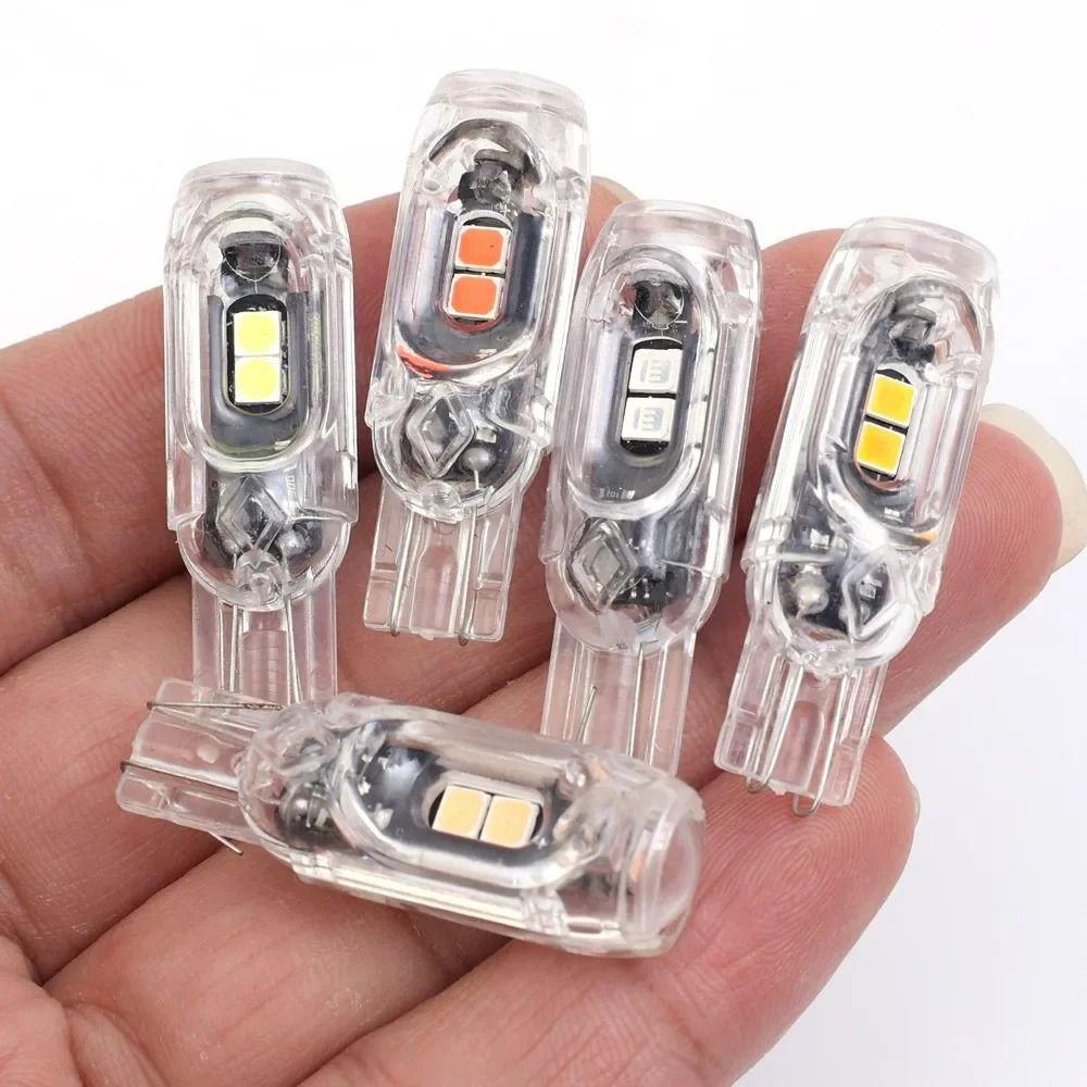 1/4Pcs 3030 5SMD Auto License Plate Light Car Parking Lights Instrument Lamp T10 W5W LED Bulbs