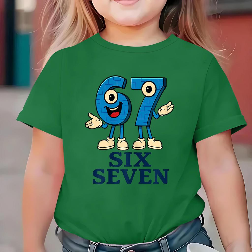 Children's Casual Letter Print Short-sleeved Top T-shirt