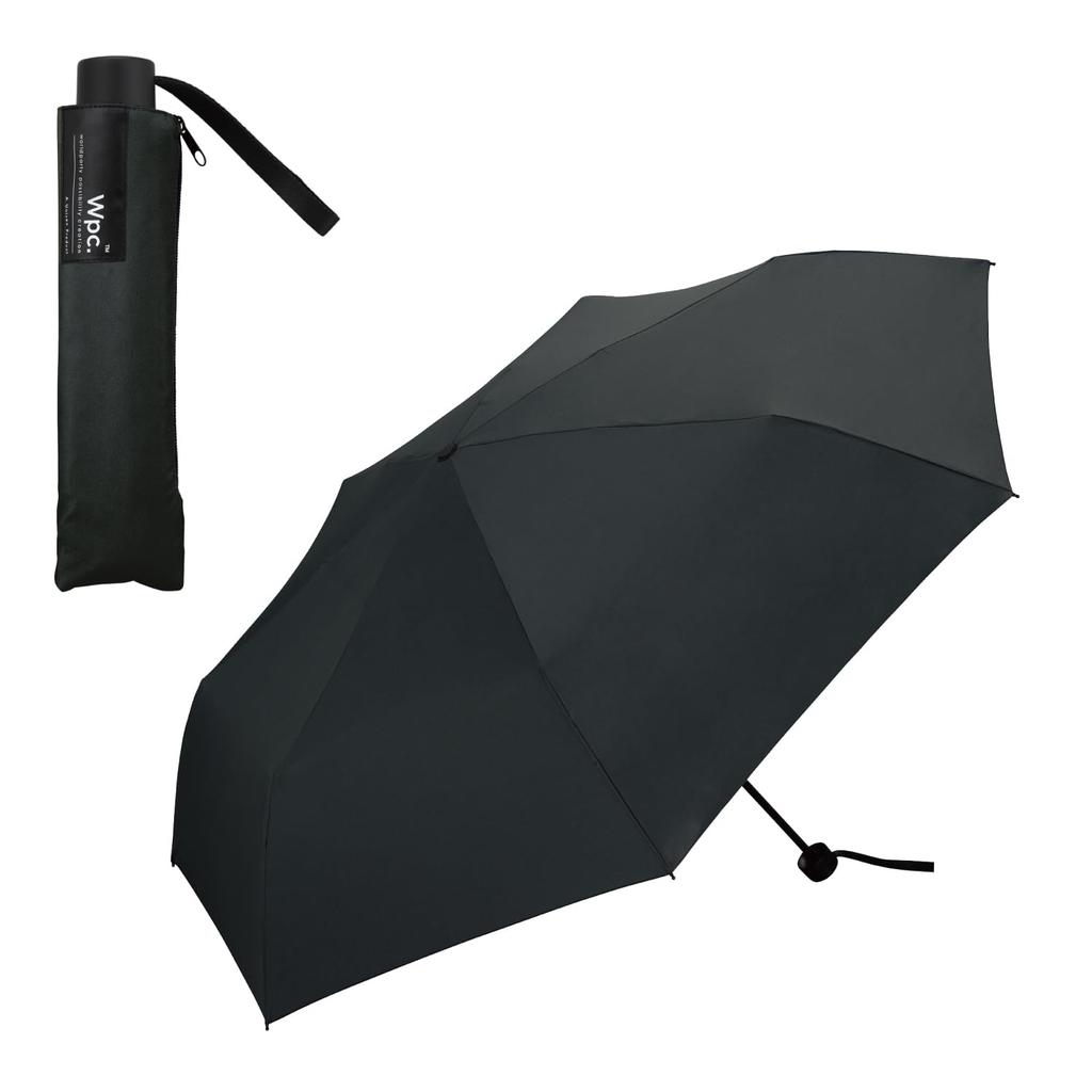Wind Resistant Folding Umbrella WIND RESISTANCE FOLDING Black Umbrella 65cm For Both Sun and Rain Large Wind Resistant Stylish Wpc. Women's Men's