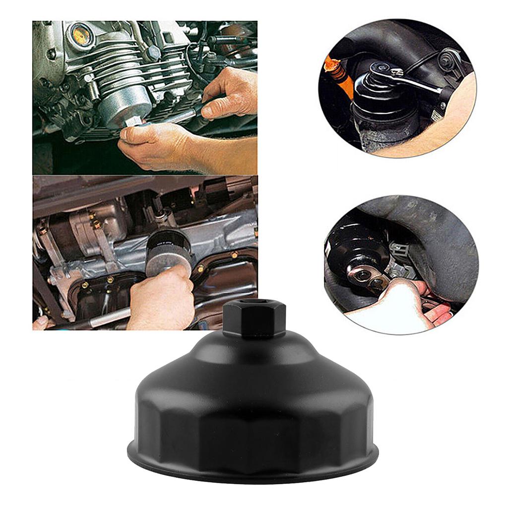 86 мм 16-канальный алюминиевый ключ для масляного фильтра, съемник головок, автомобильные аксессуары, черный ключ для замены масла в двигателе