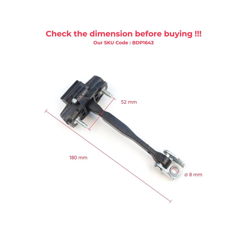 EDP1643-1 2 Pieces Rear Door Stop Check Assy Limiter Strap for Volvo C40 539 2021-On XC40 536 2017-On 31457263