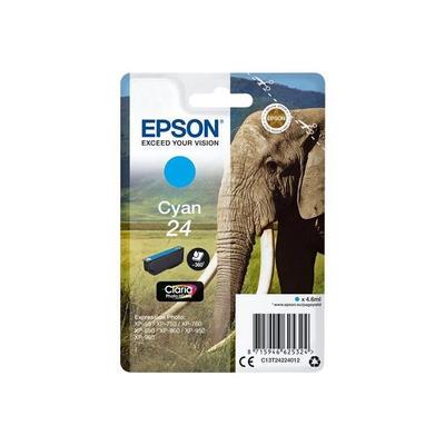 Epson Чернильный картридж T2422 Голубой - Слон (C13T24224012)