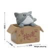 Бумажная коробка Chis Sweet Home Мультяшная ПВХ Фигурка кошки Садовое украшение Для любителей растений