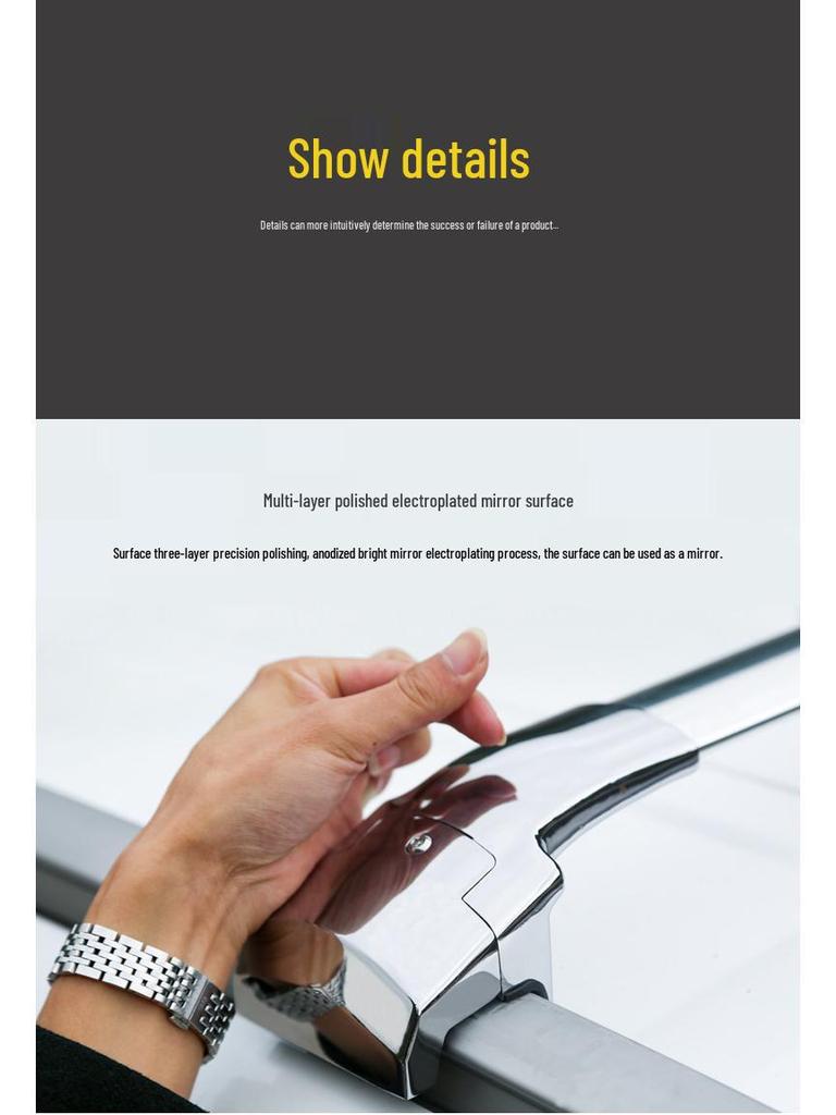 Thickened Aluminum Alloy Roof Crossbars for Changan Auchan X5