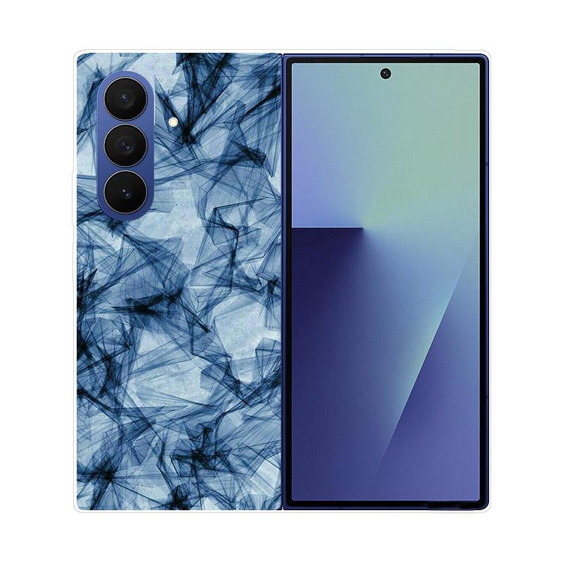 Прозрачный складной чехол для телефона Samsung Galaxy Z Fold 6 7 Прозрачная ударопрочная жесткая крышка из ПК для Samsung Z Fold7 Fold6 Чехол Capa