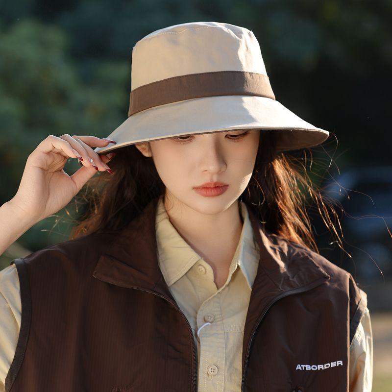 Новая летняя шляпа женская шляпа-ведро для путешествий на открытом воздухе солнцезащитная шляпа