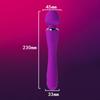 Женские вибрационные секс-игрушки для взрослых, согревающие двухголовые AV-палки, женские флирт-мастурбационные игрушки, массажные секс-игрушки