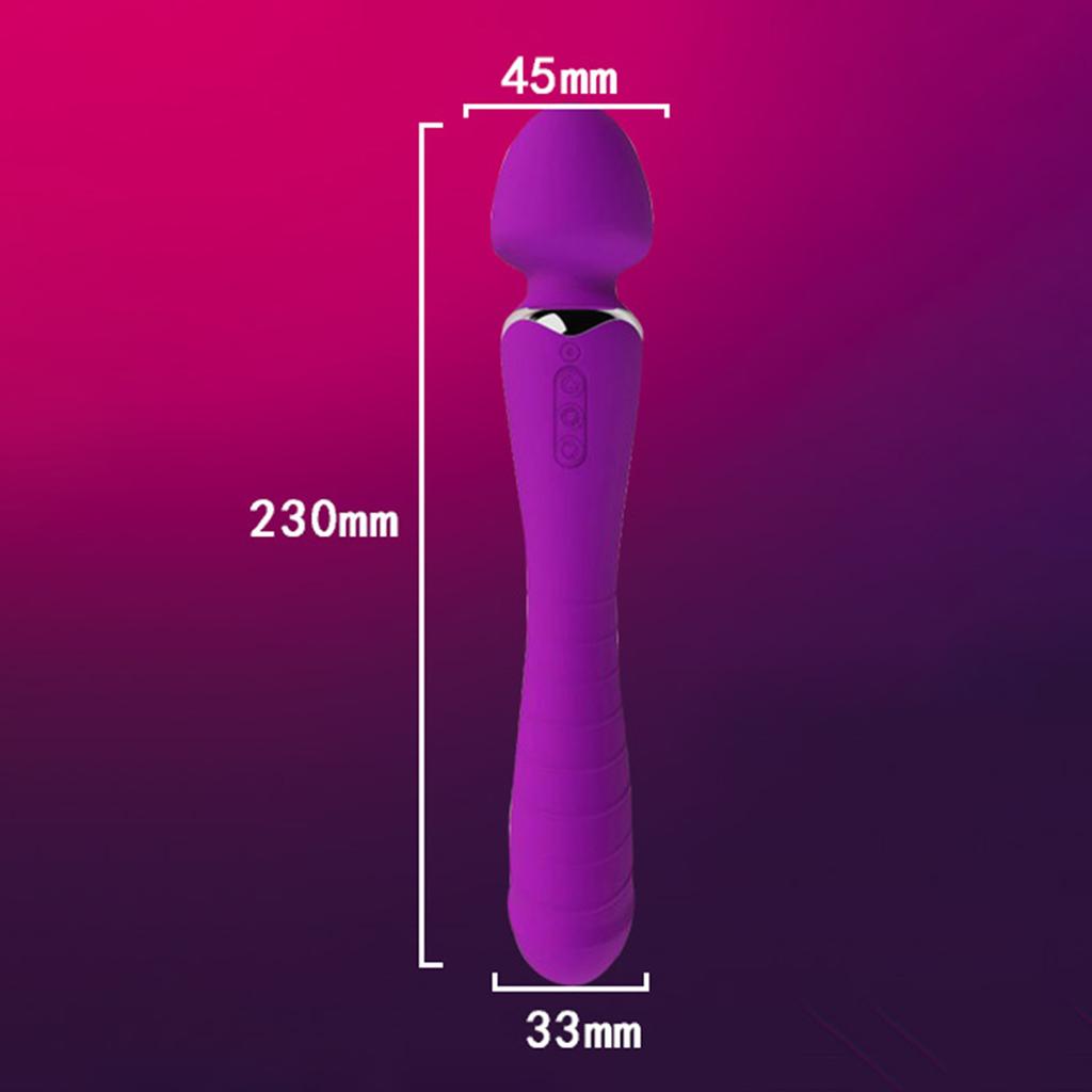 Женские вибрационные секс-игрушки для взрослых, согревающие двухголовые AV-палки, женские флирт-мастурбационные игрушки, массажные секс-игрушки