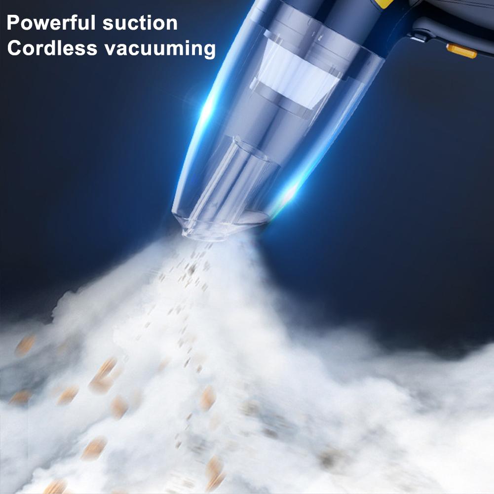 2024 новый автомобильный пылесос 4-в-1, бытовой портативный пылесос с сильным всасыванием 6000PA, проводной/беспроводной стиль с аккумулятором емкостью 6000 мАч