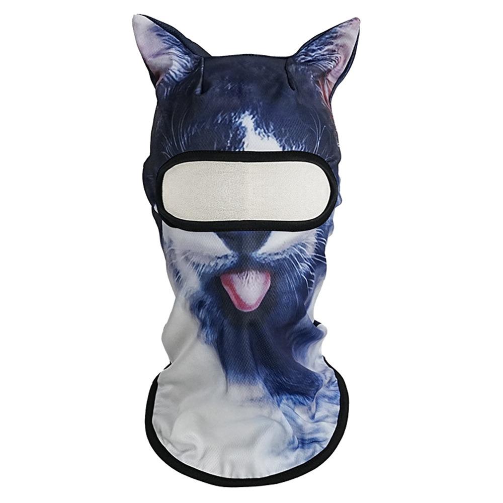 Солнцезащитная полнолицевая маска 3D Animals полнолицевая шейная маска модная кепка-пуловер для езды на велосипеде