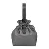 CB Japan Drawstring Lunch Bag, Gray, 6L Capacity, Silver-Coated Interior, Insulated Lunch Bag, Holms