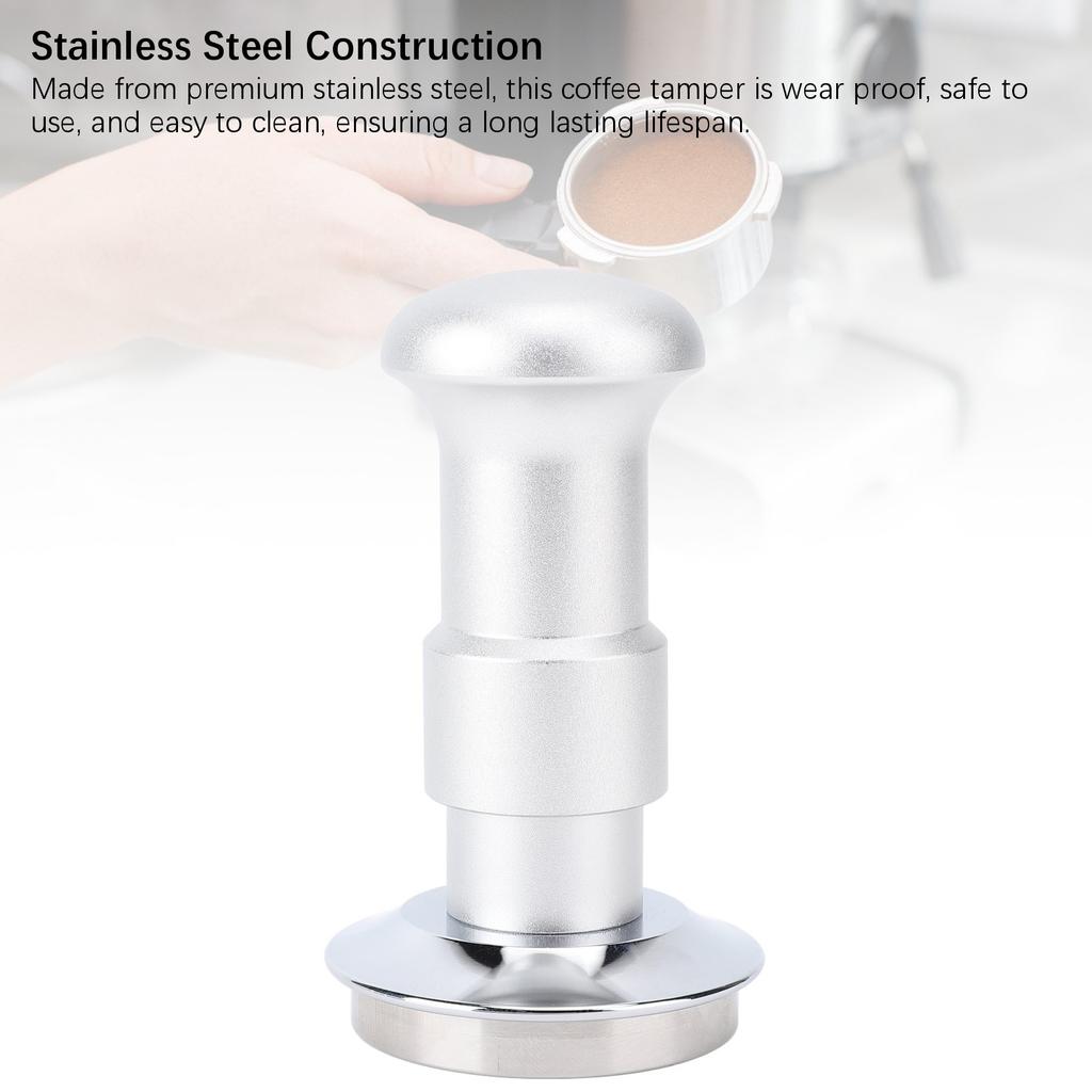 Кофейный тампер из нержавеющей стали с пружинным механизмом, калиброванный инструмент для трамбовки кофейной гущи для домашнего кафе