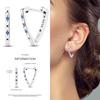 2024 New Earring for Women 925 Silver Sparkling Star Butterfly Heart Tassels Feather Hoop Earrings Engagement Wedding Jewelry