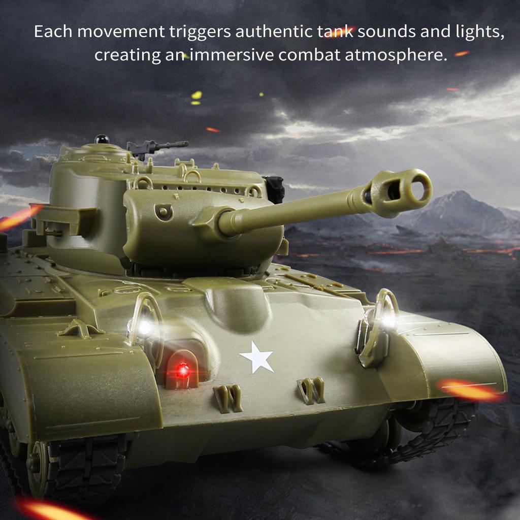 2pcs 2.4Ghz Remote Control Military Truck Remote Control Tank Remote-controlled Tank Vehicle with