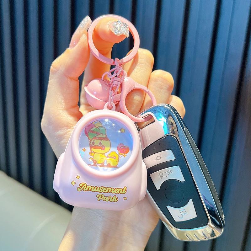 Брелок в виде утки, ночник, школьная сумка, брелок, рюкзак, подвеска, автомобильный брелок, детский подарок