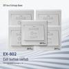 Кнопка выхода для контроля доступа ZKTECO EX-802 с китайской вилкой (адаптер в комплекте)