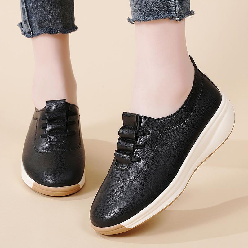 Женские оксфорды, осенне-зимняя кожаная черная офисная деловая обувь в британском стиле для студенток и девушек