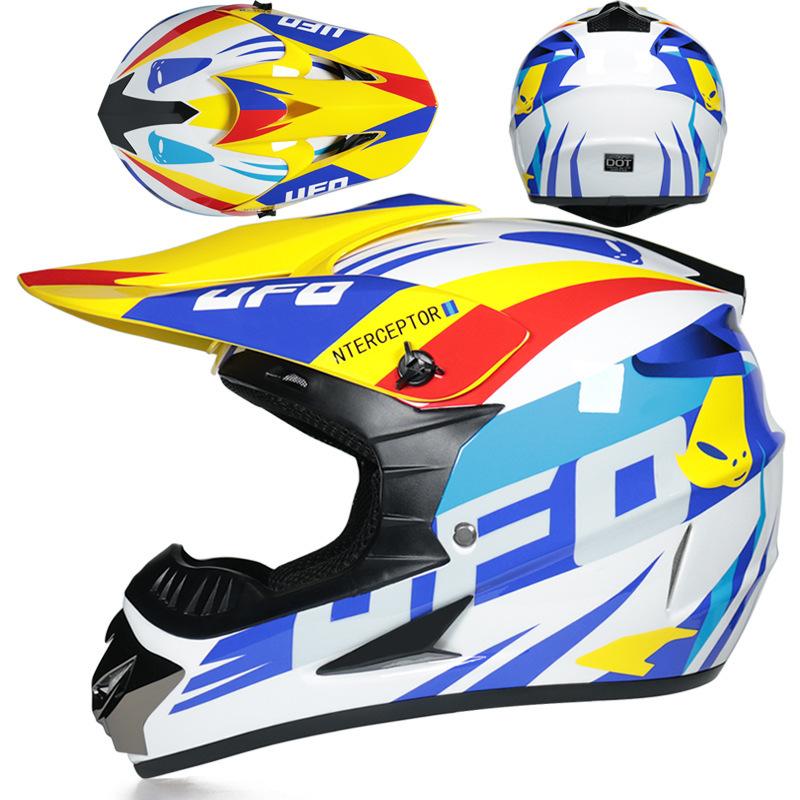 New national standard electric bicycle helmet for adult men and women for mountain downhill riding atv Full-face helmet for children's go-kart racing