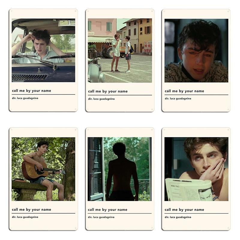 minimalist call me by your name poster Metal Mural Funny Pub Plates Custom Wall Decor Tin Sign Poster
