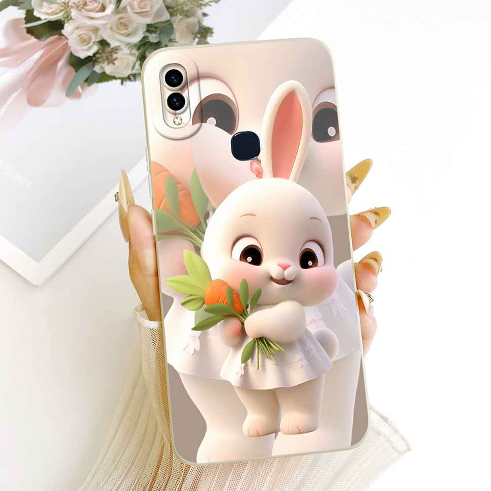 6,3" Чехол для Vivo V11i Милый Кот Кролик Защитный Ударопрочный Чехол Vivo V11i V 11i 1806 VivoV11i Мягкий Силиконовый Чехол для Телефона