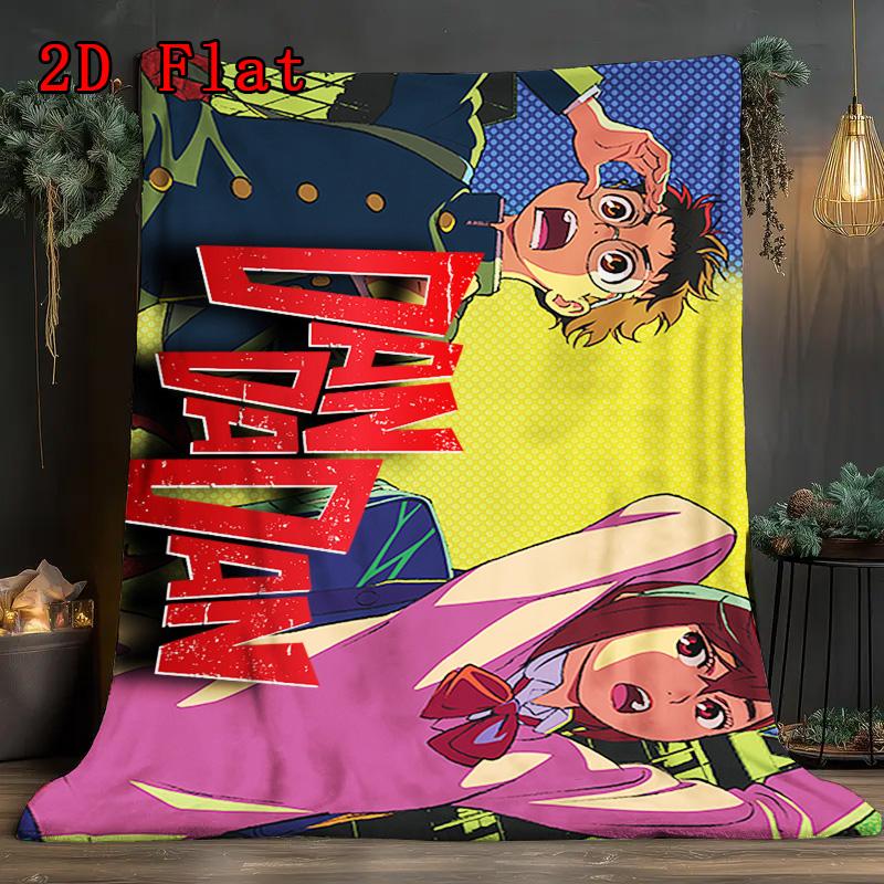 Dandadan Anime 2D Flat Pattern Flannel Blanket High quality All Seasons Warmth and Comfort Perfect for Christmas Gifts.NMT0928046