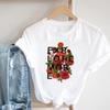 (Asian Size) Tee Top Women Sweet Flower Trend 90s Print Lady Clothing Casual Short Sleeve Fashion Tshirt Female Graphic T-shirt