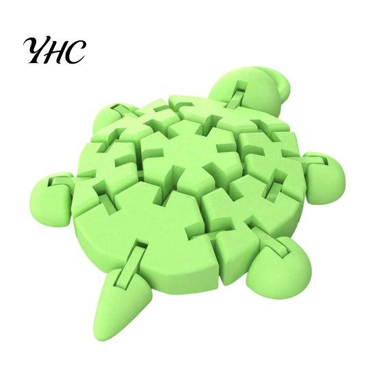 Изысканная детализированная фигурка черепахи, шарнирная фигурка, 3D-печатная милая черепаха с подвижными сочленениями, гибкая игрушка-рептилия для стола, для снятия стресса
