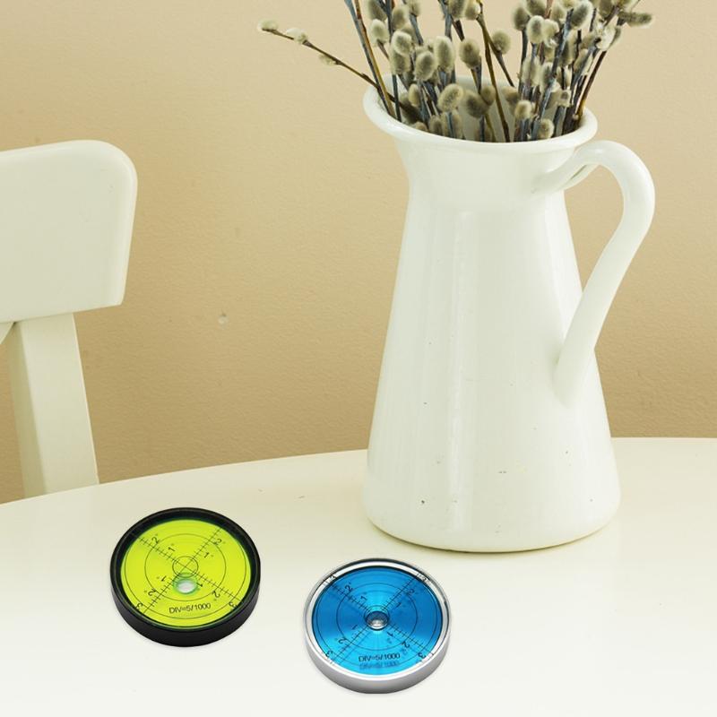 Aluminium for Case Bullseye Spirit Bubble Surface Level Rv Leveling Bubble Round Inclinometers Ø60mm Accuracy 15'/2