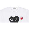 CDG Play Футболки Мужские Белые С Круглым Вырезом Умеренный Прямой Крой AZ-T286-051-1