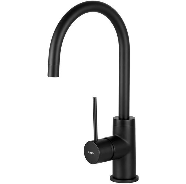 Смеситель Corsan Lugo черный CMB7522BL