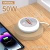 50 Вт USB Быстрое Зарядное Устройство для Телефона Многопортовое USB PD Зарядное Устройство с Сенсорным Светодиодом Type C Быстрая Зарядка Розетка Питания Для iPhone Xiaomi Huawei