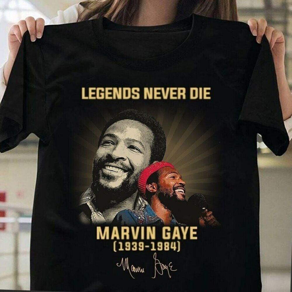 Marvin Gaye Legend Men Short Sleeve Black All Size Shirt CH79 Unisex T-Shirt