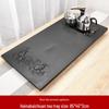 Buddha Design Black Gold Stone Tea Tray Set