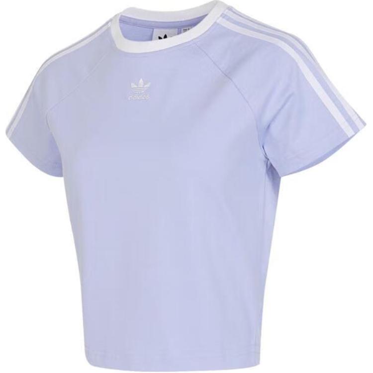 adidas Женская футболка Originals Adicolor с рукавами реглан, фиолетовая JC8706