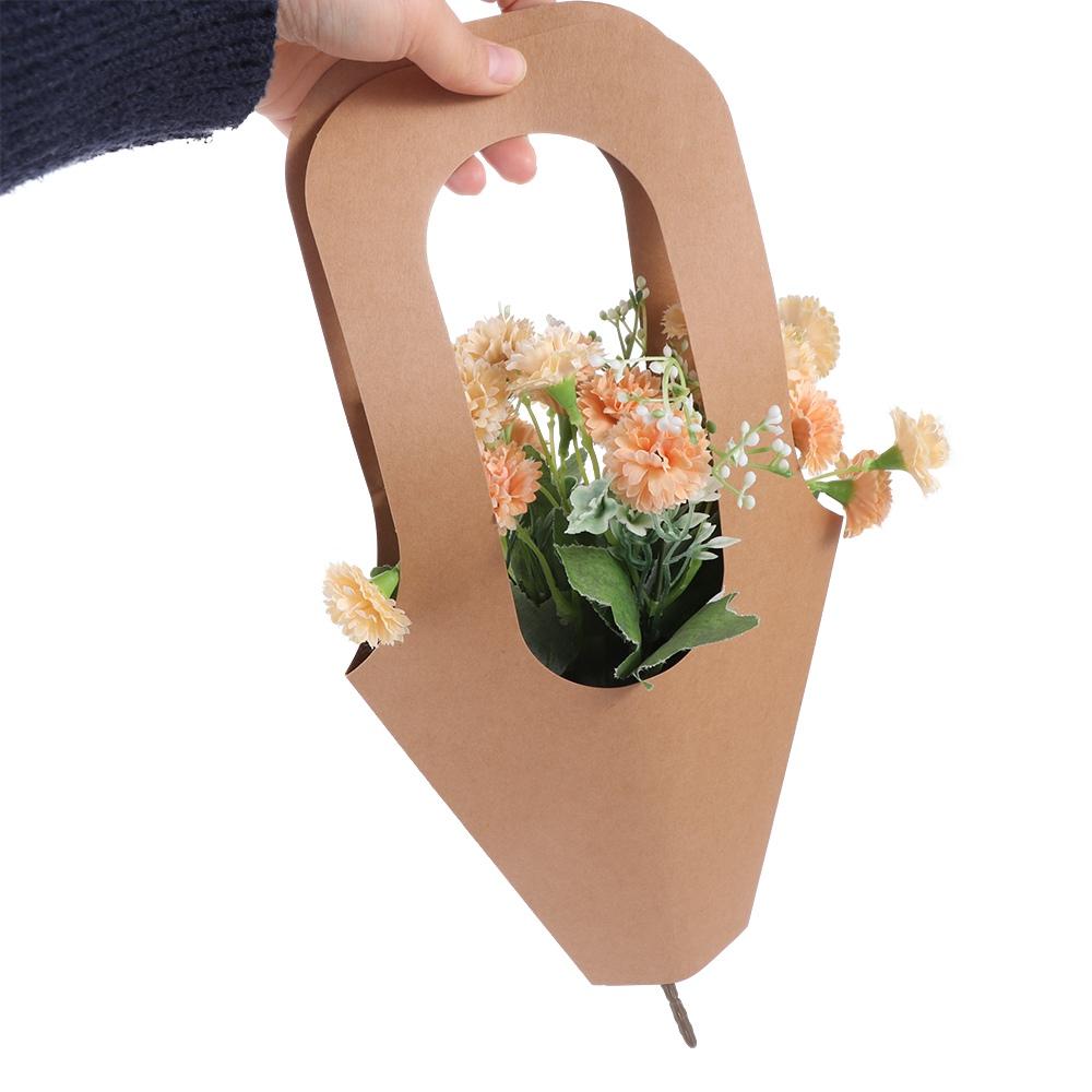 Утолщенная сумка для цветочных композиций, романтическая сумка для упаковки цветов, бумажный пакет с цветами, товары для вечеринок