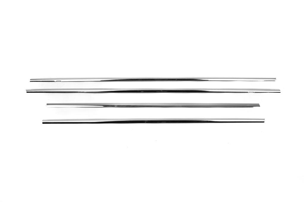 Окантовка стекол (4 шт, нерж.) для Toyota Yaris 2010-2020 гг