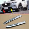 Хромированная решетка переднего бампера, накладки на решетку для Mazda CX3 2016-2024