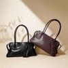 Boston Genuine Leather Women's Bag Niche Bag Commuter First Layer Plant Tanned Cowhide Handbag