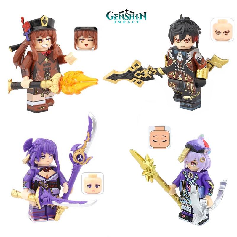Оригинальная фигурка Genshin Impact, игрушка-конструктор для детей