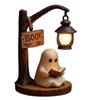 Ghost Reading Street Light Halloween Ghost Night Light